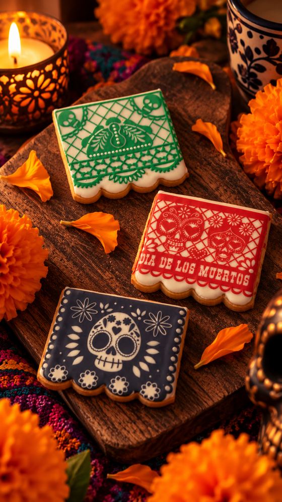 Galletas de papel picado
